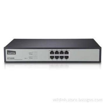 8port Managed Ethernet Switch IEEE 802.1D Portable 1.6 Gbps